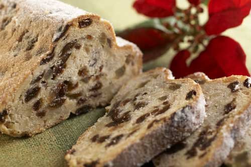 Stollen. This stollen has no marzipan and is therefore rubbish.