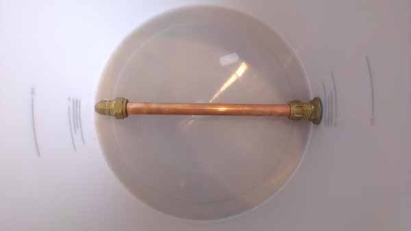 mash tun internal with siphon pipe
